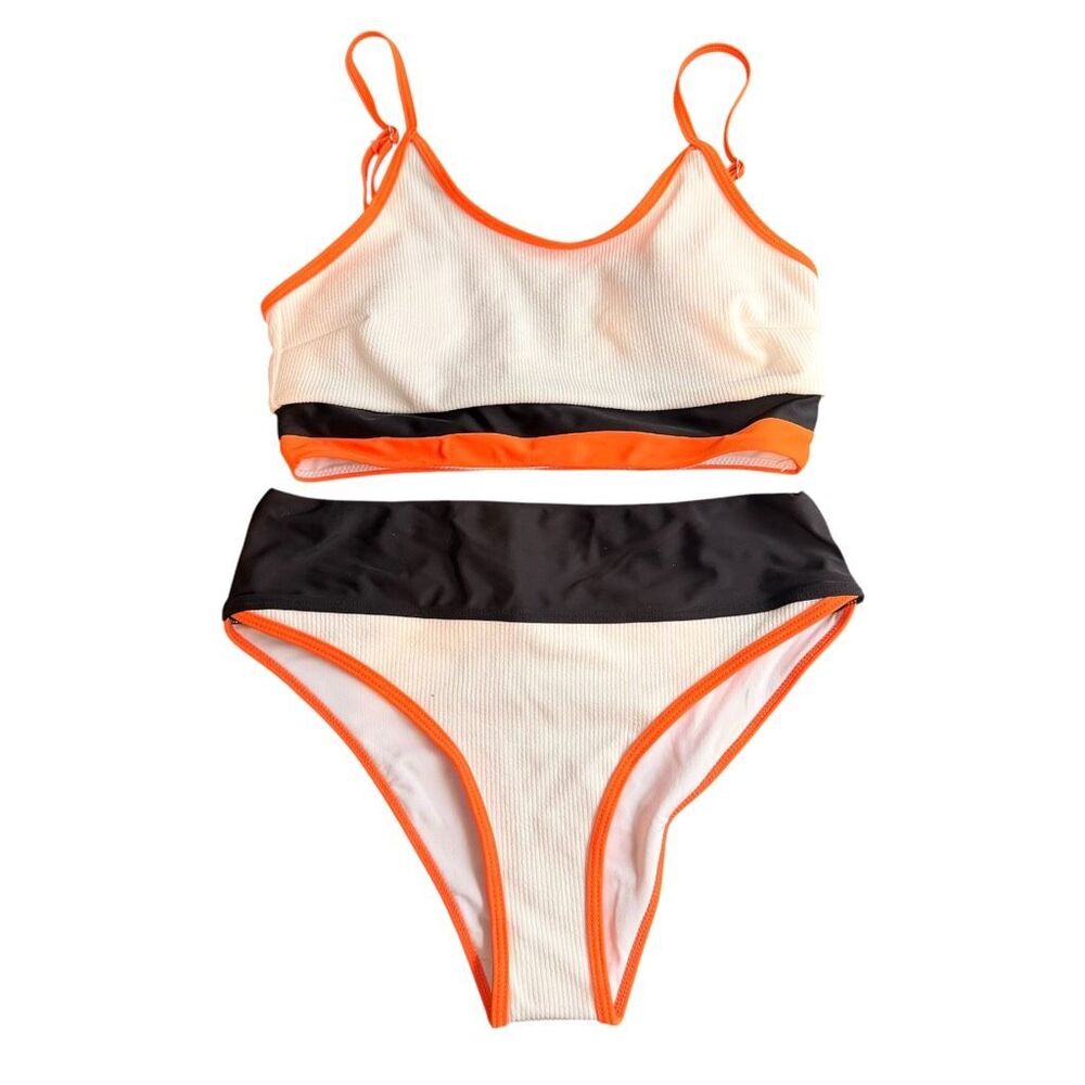 SHEIN color-block bikini set